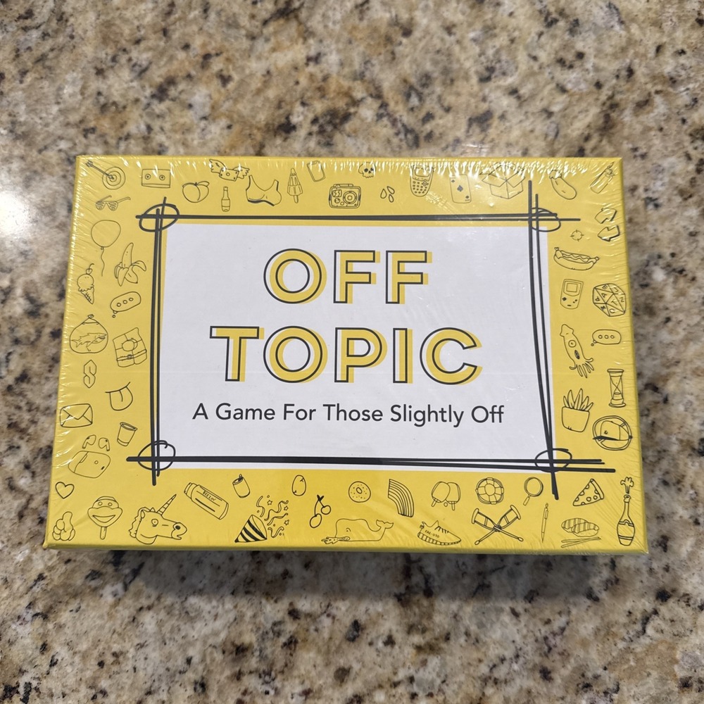 Off Topic Party Game Slightly Off Adult Humor Card Game Sealed Family Fun